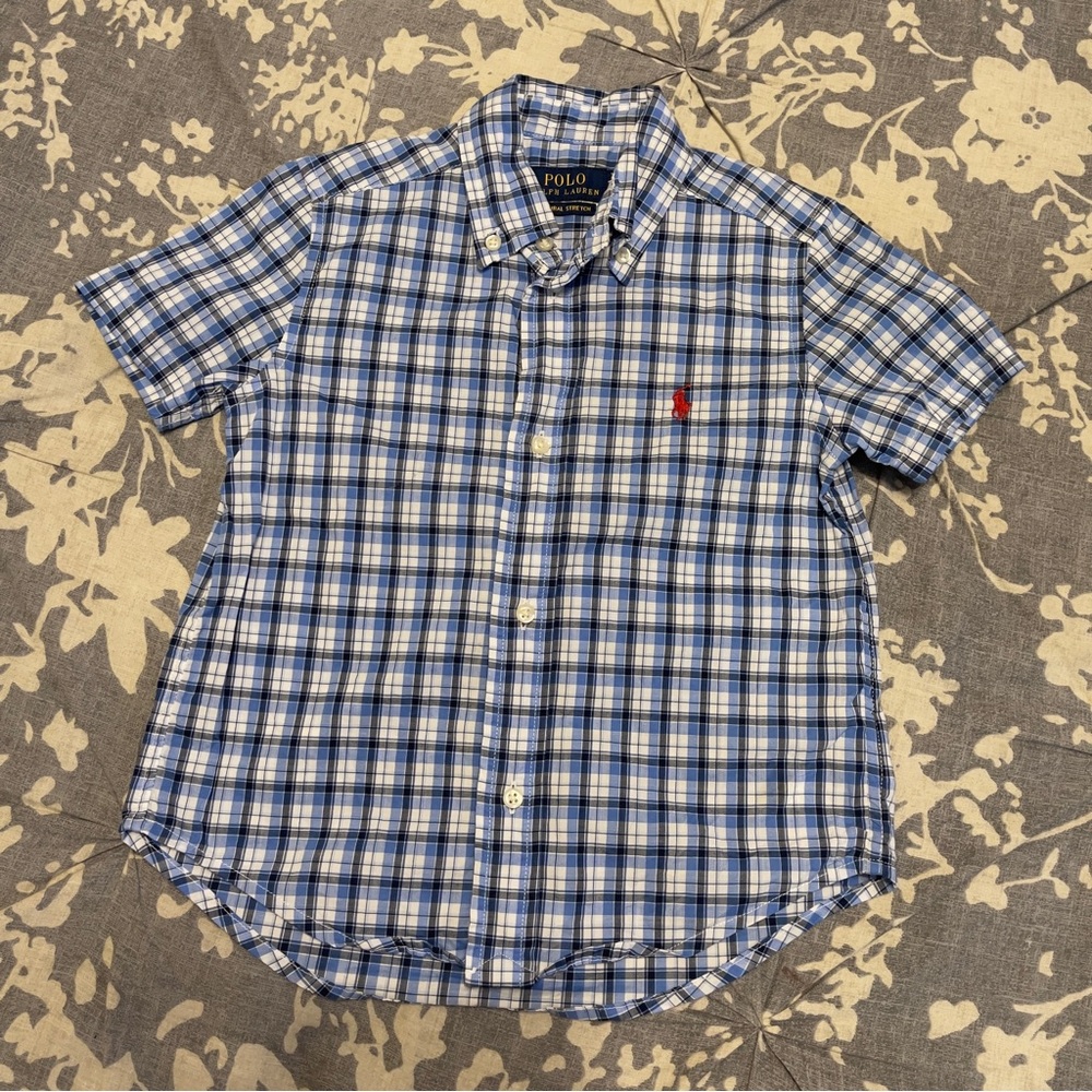 Plaid Polo Button Down